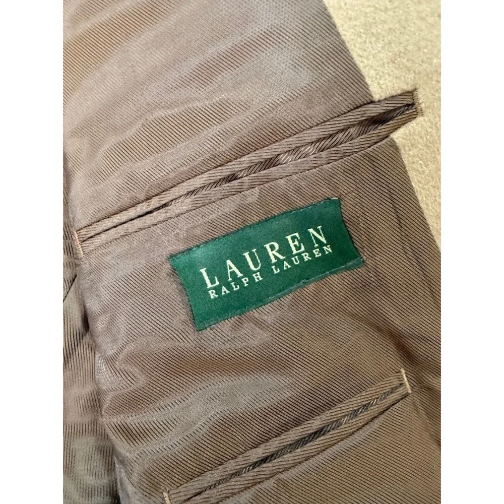 Lauren Ralph Lauren Cashmere Blazer 42R Mens Two Button Sport Coat‎ Jacket Beige